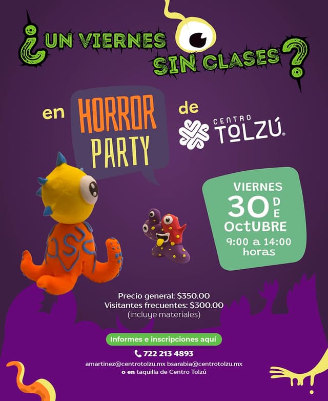 VIERNES SIN CLASES HORROR PARTY