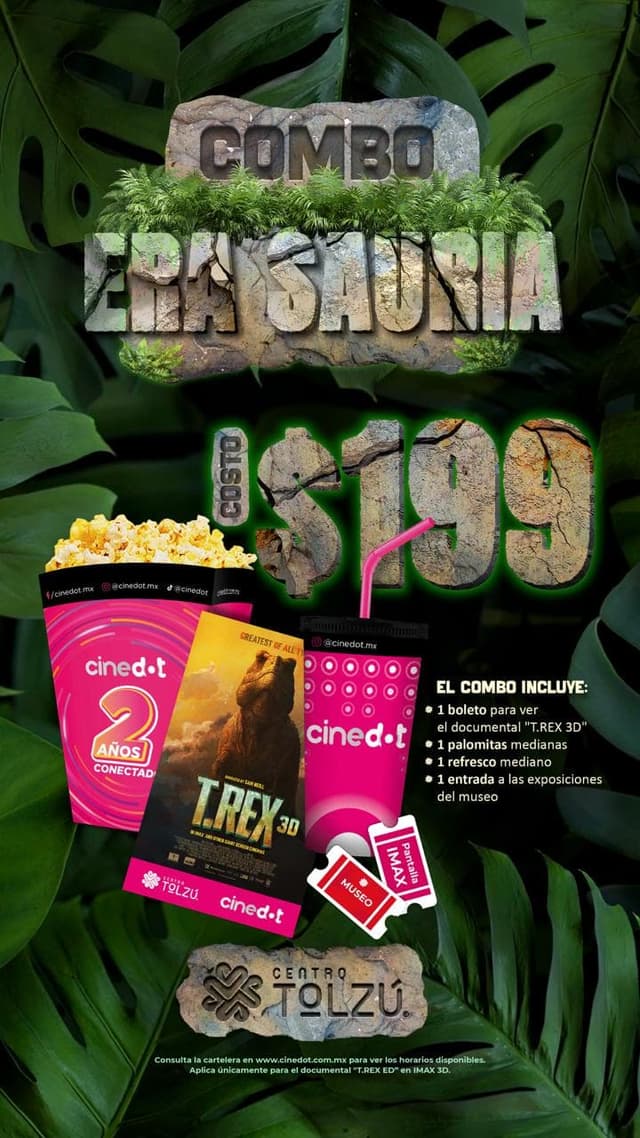 COMBO DE EXPOSICIONES + CINE
